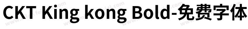 CKT King kong Bold字体转换
